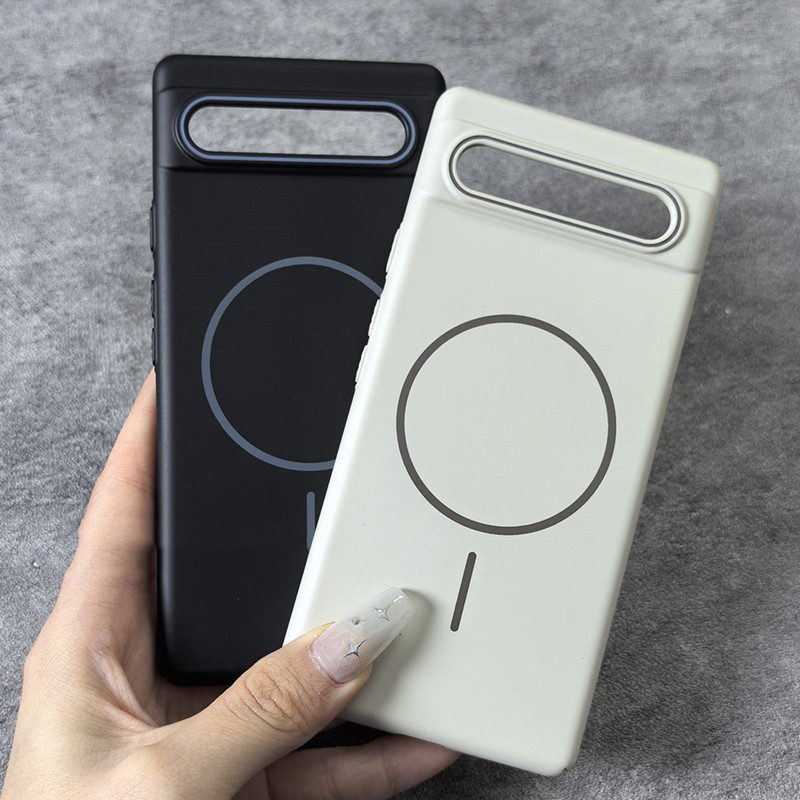 For Google Pixel 6A 7A 8A 9A Matte Hard PC Slim Back Case Cover With Magnet anti-fingerprint Magneti