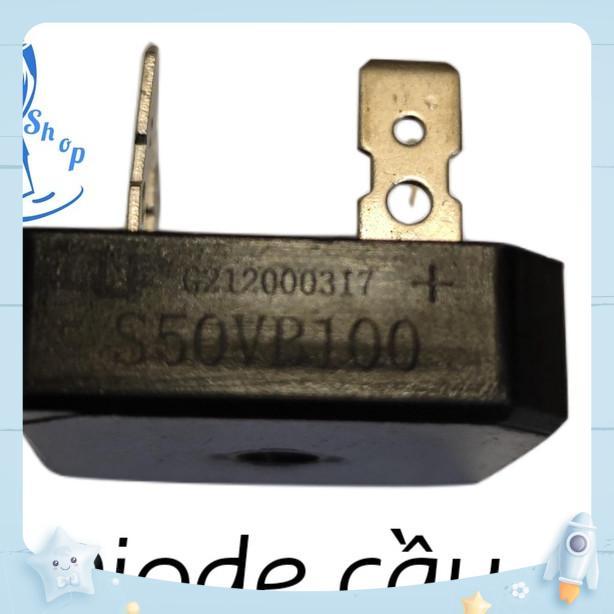 [FreeShip] [Ảnh thật] Diode cầu S50VB100 - diode cầu 4 chân 50A 1000V  shopgiadungluongyen