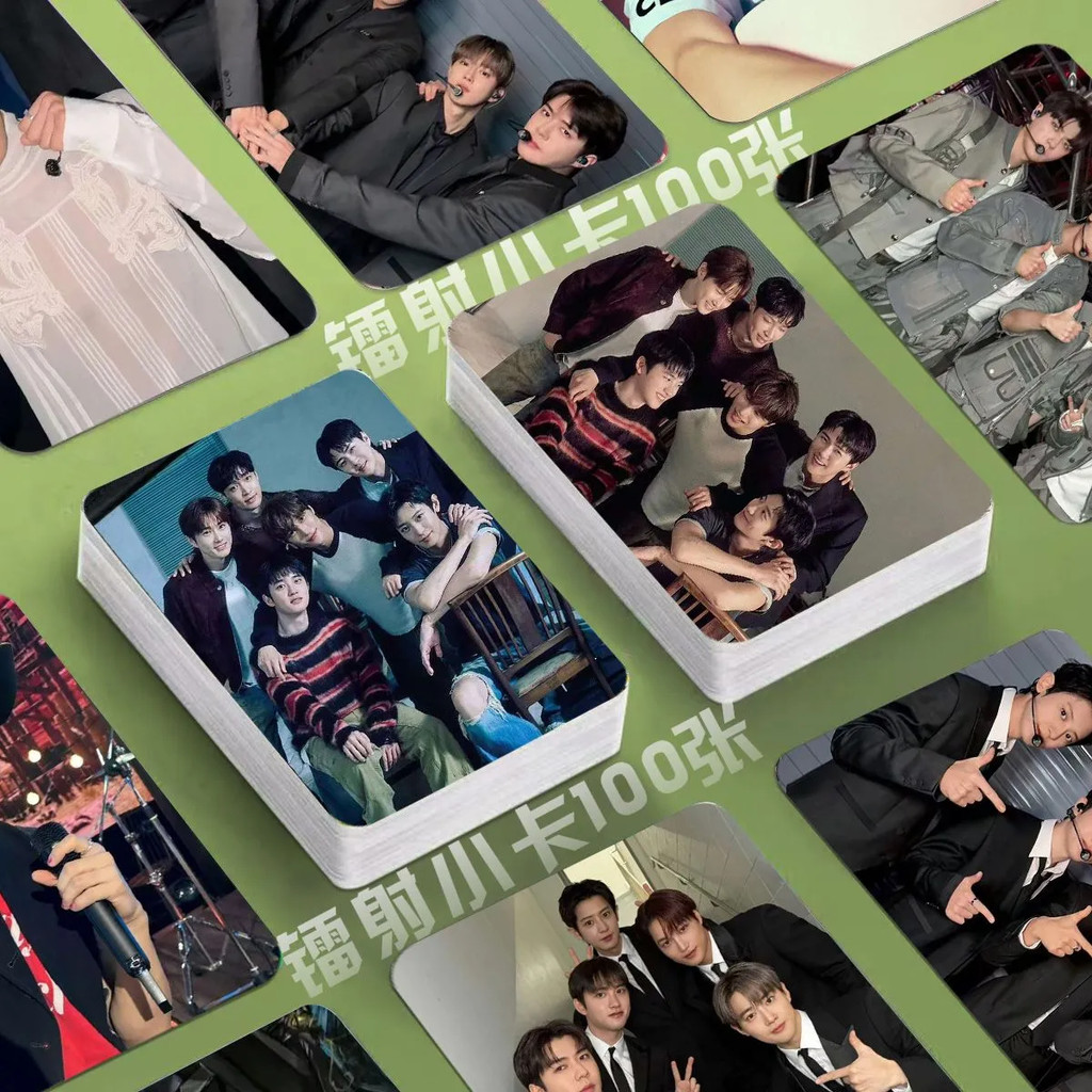 [Hỗ trợ tự làm] EXO Meeting Laser Photocard Edge Baekhyun Wu Sehun lomo Card 10cm Hàng hóa Cùng phon