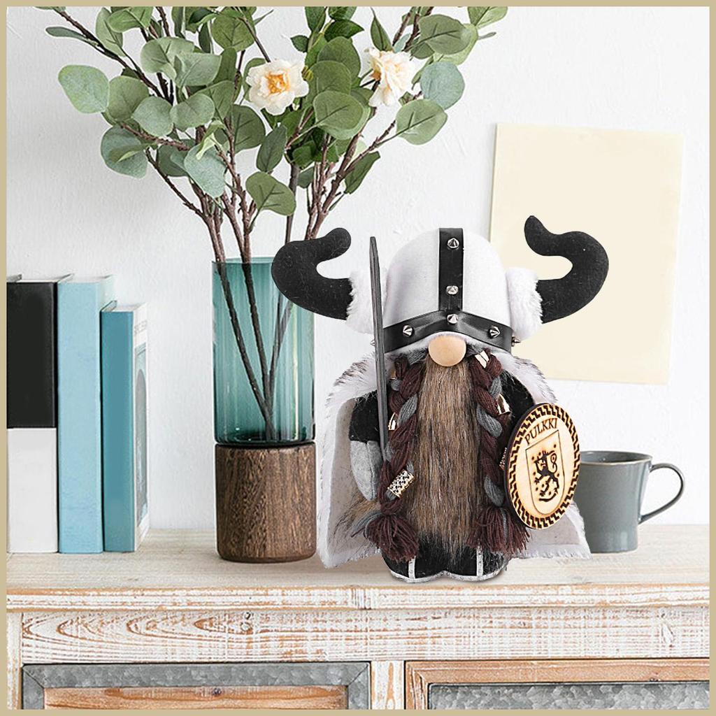 Chiến Binh Viking Gnome Búp Bê Viking Bắc Âu Lùn Gnome Hình Viking Điêu Khắc Gnome Chiến Binh Điêu K