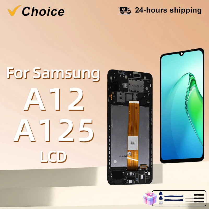 Màn hình IPS CHOICE Cho Galaxy A12 Màn Hình Cho A125 Bộ Số Hóa Màn Hình Cảm Ứng SM-A125F SM-A125M Li