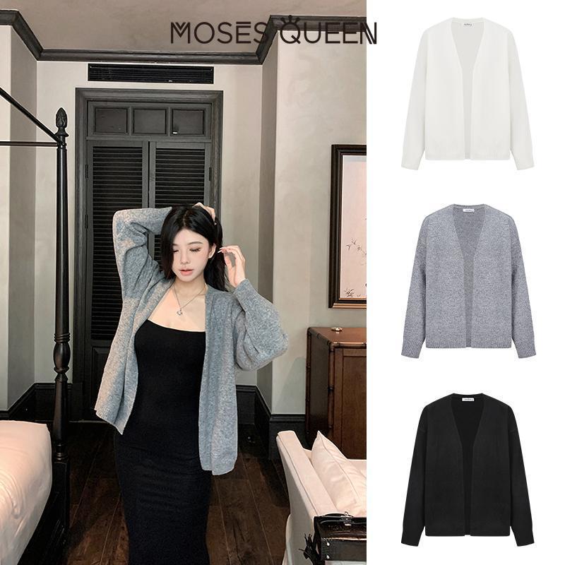< MOSESQUEEN > Ao Cardigan Len Moses Queen - Phong Cách Thanh Nhã Cho Thu Đông #59701
