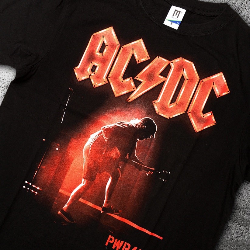 Áo thun Acdc - Pwr Up Angus Live | | Áo thun âm nhạc Jersey | Áo thun ban nhạc Jersey | Áo thun kim 