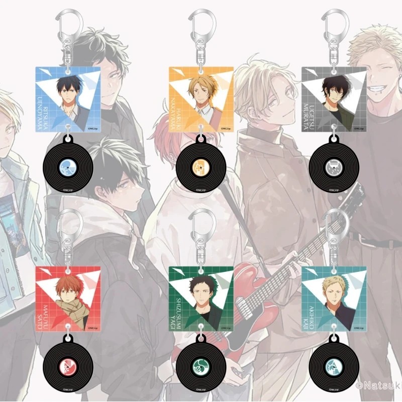 Móc khóa Anime Given BL Acrylic Mafuyu Uenoyama Akihiko mô hình đĩa than trang trí túi xách phụ kiện