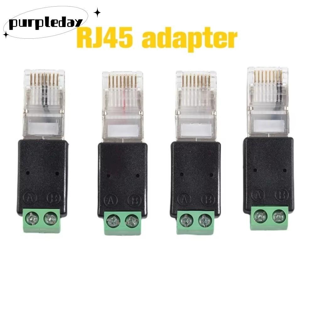 Bộ chuyển đổi đầu cuối RJ45 PRPLEDAY, Bộ chuyển đổi Đầu nối RJ45 Nam RJ45 sang RS485 Bộ chuyển đổi, 