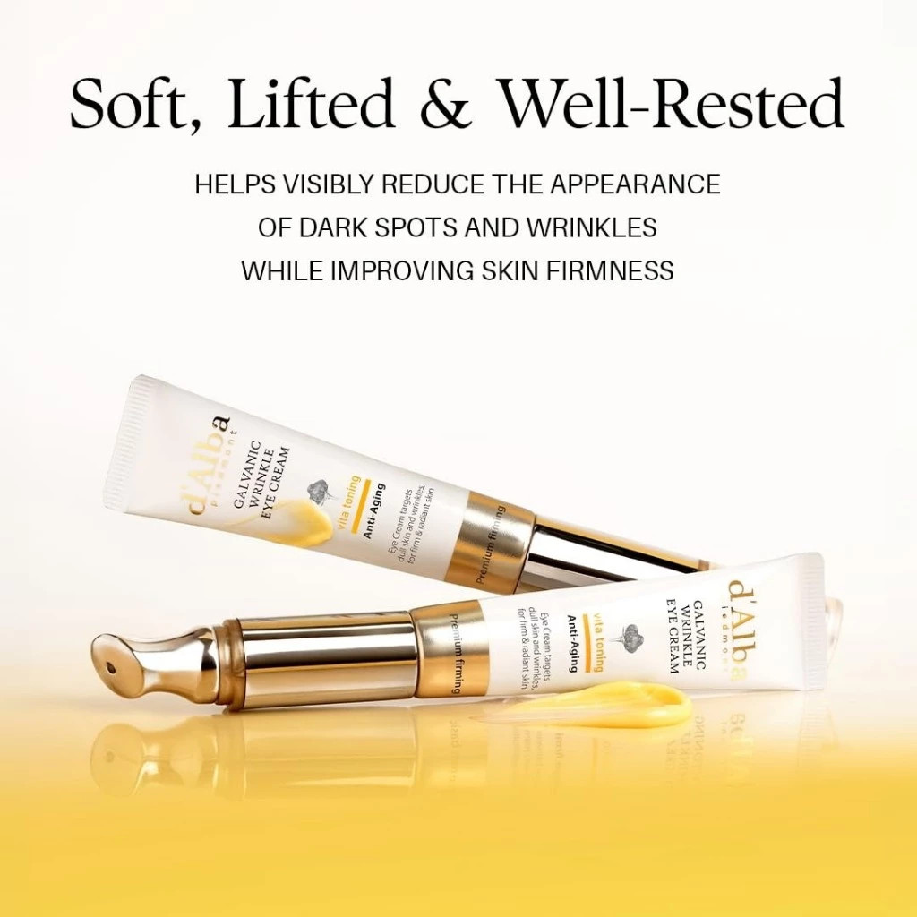 D'Alba Galvanic Wrinkle Eye Cream 15ml – Chống Lão Hóa Chuyên Sâu, Da Mắt Săn Chắc, Mịn Màng