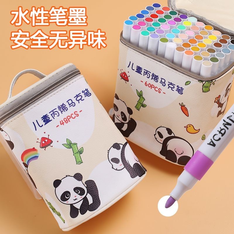 Bút đánh dấu Acrylic 36 màu 48 màu Trẻ em Học sinh Bút vẽ chuyên dụng Giấy không thấm nước có thể đổ