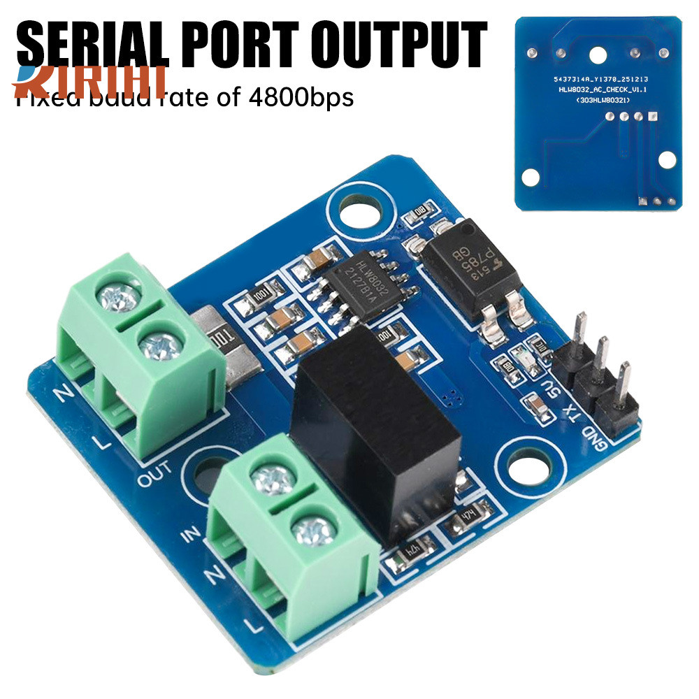 RIRIHI Mô-đun đầu ra nối tiếp điện áp AC HLW8032 Mô-đun giao tiếp UART