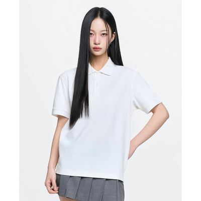MLB - Áo polo unisex cổ bẻ tay ngắn Basic_3APQB0163-50IVS