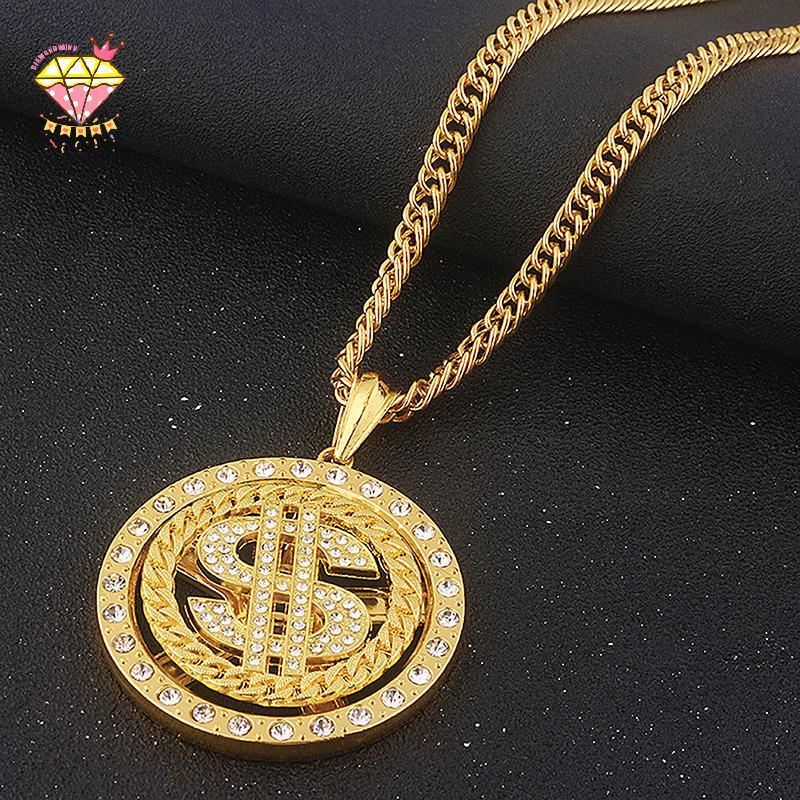 Vòng cổ mặt dây chuyền đồng dollar nam, phong cách rapper Hip Hop Việt Nam