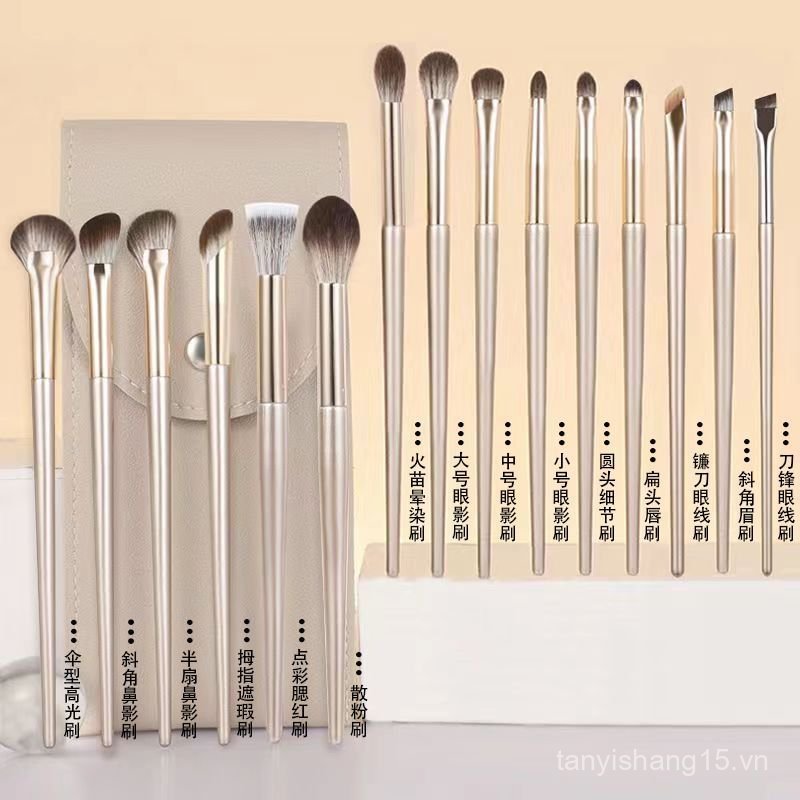 15 Bộ Smudge Chi tiết Zhicangzhou Eye Makeup Nose Shadow Nằm Silkworm / Blade Makeup Brush 1 Soft Ha
