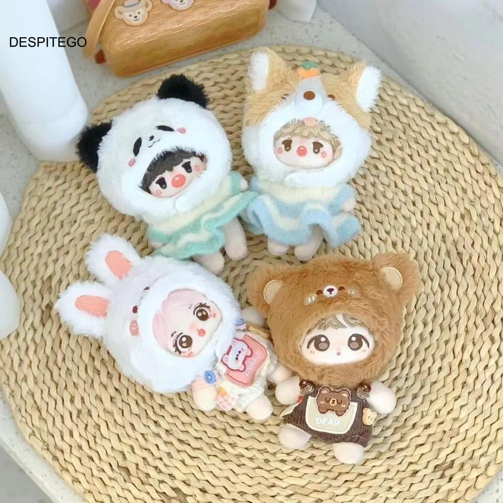 Mũ búp bê sang trọng DESPITEGO Bear Idol, Mũ búp bê cotton thỏ Kawaii mềm mại, Phim hoạt hình dễ thư