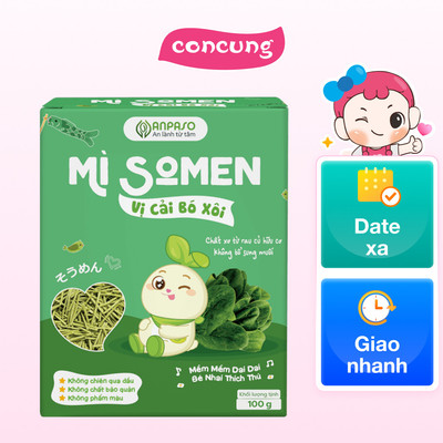 Mì Somen ăn dặm vị cải bó xôi Anpaso 100g