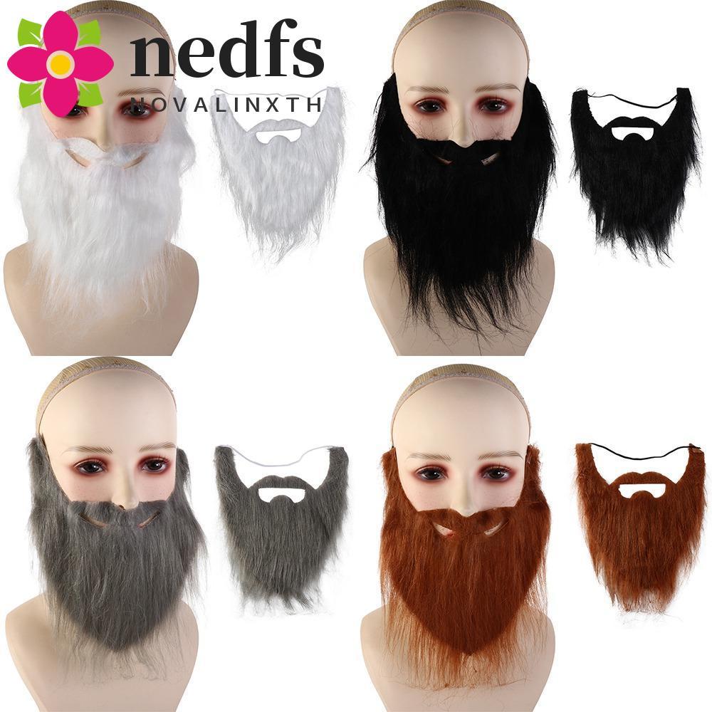 NEDFS Râu Giả Thực Tế, Râu Giả Giả Halloween Râu Giả Râu, Râu Lớn Handmade Lông Tơ Dài 30cm Trang Ph