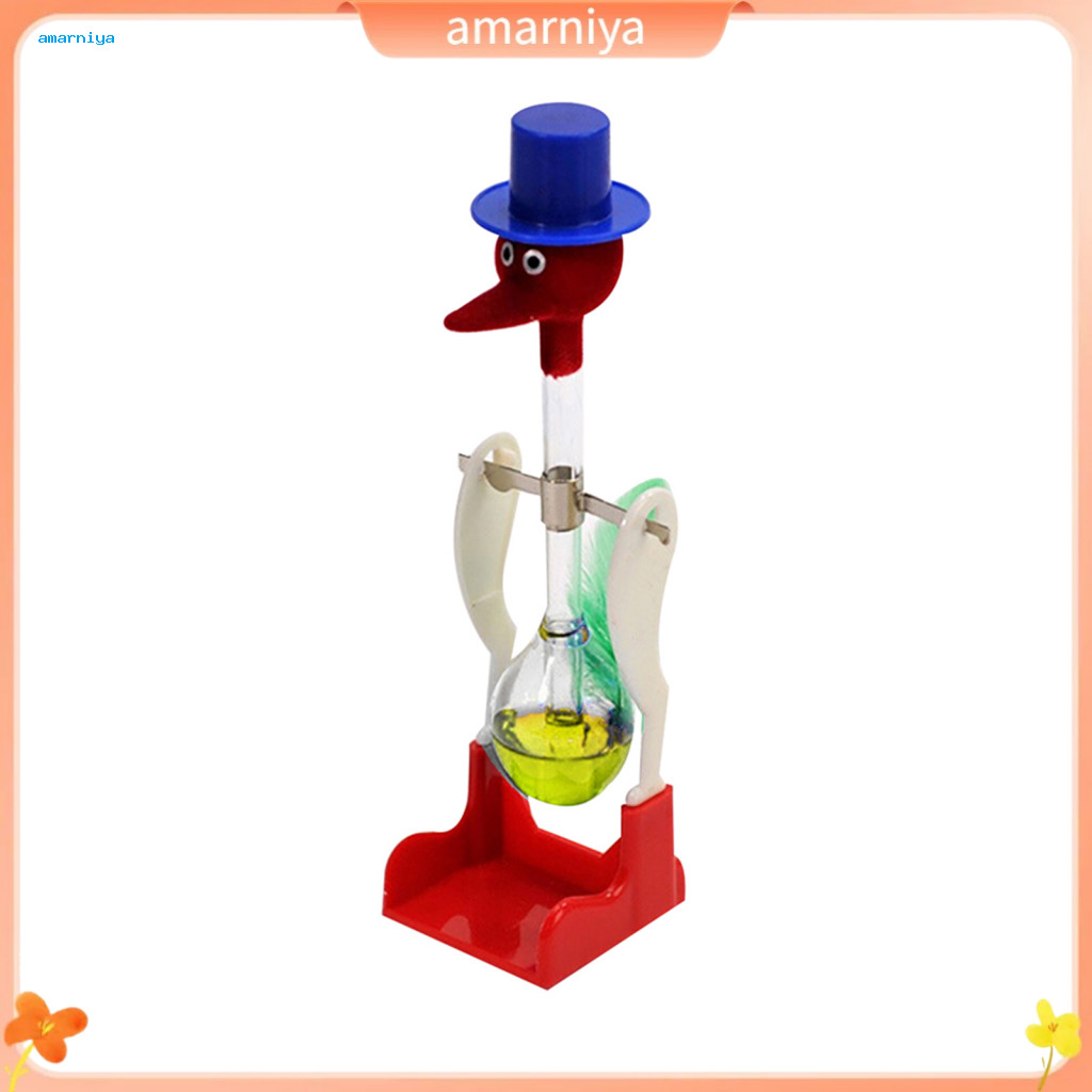 AMAR Creative Non-Stop Liquid Drinking Glass Lucky Bird Duck Bobbing Magic Prank Toy