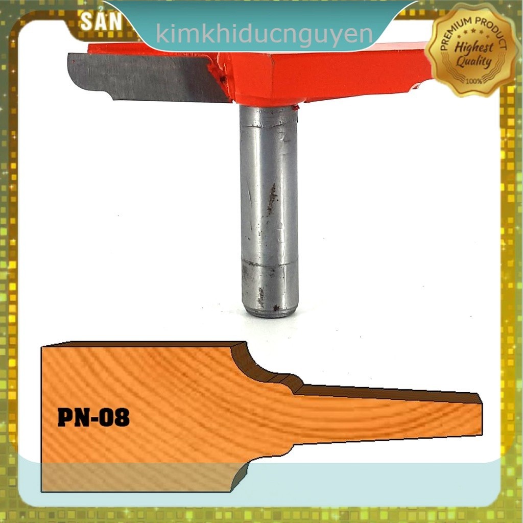 MŨI PHAY GỖ ĐÁNH VÁN HUỲNH K BI PN08 NGƯỢC CAO CẤP