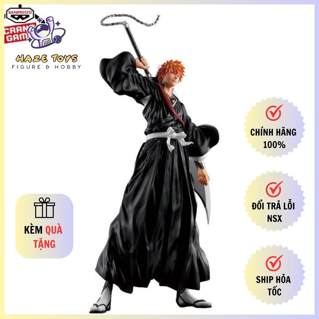 Mô hình Bleach - Grandista - Ichigo Kurosaki Figure Chính Hãng (Banpresto)