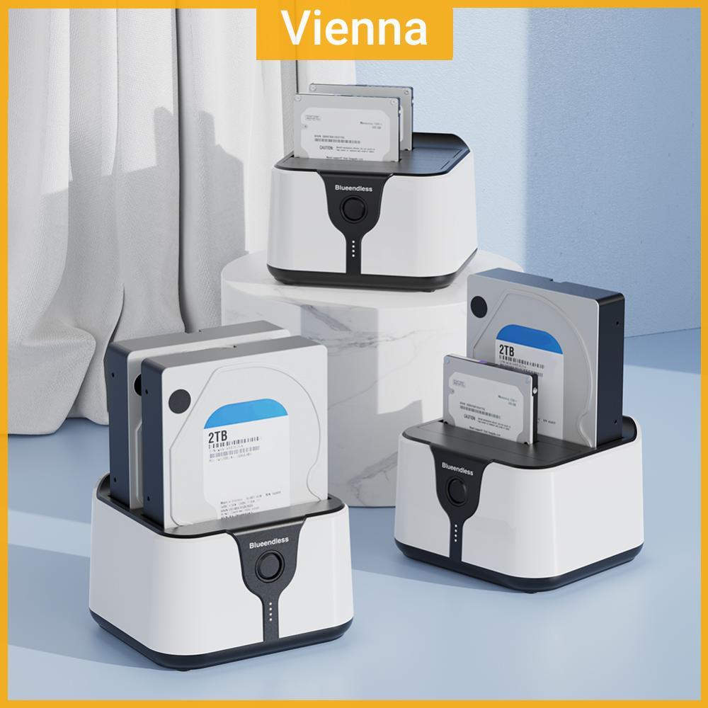 Dock Ổ Cứng USB 3.0 Sang SATA Dual Bay 20TB X2 SATA 2.5 & 3.5inch Ổ Cứng Docking Station với Bộ Chuy