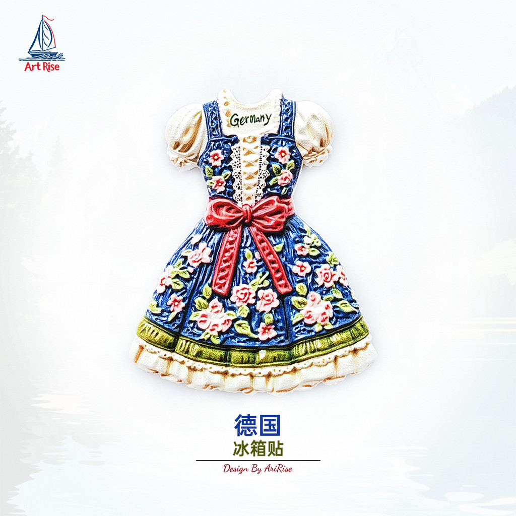 [Magnet]Nam châm tủ lạnh thiết kế độc đáo, thương hiệu Bavarian Clothing, Đức