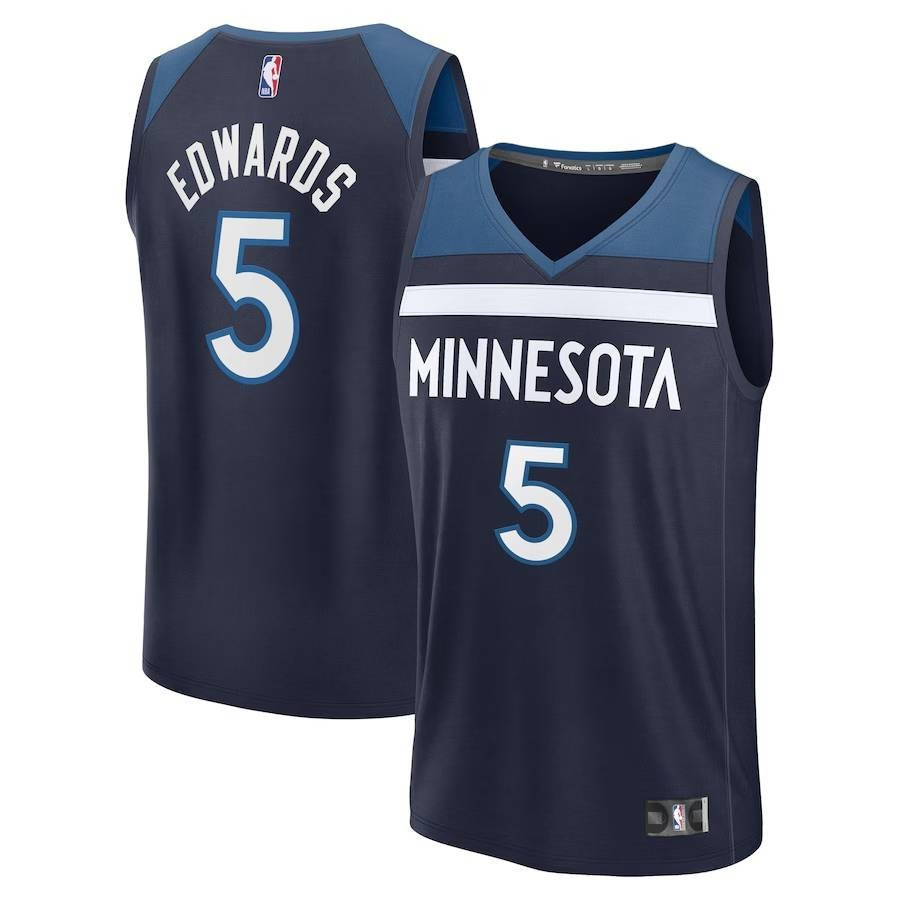 KKfu NBA Minnesota Timberwolves Anthony Edwards Jersey - Biểu tượng phiên bản cho trẻ em và người lớ