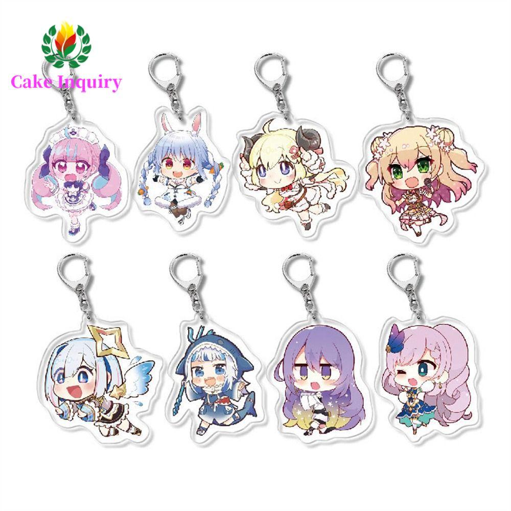 SAHRAI Hololive Móc Chìa Khóa Quà Tặng Đồ Chơi Anime Vtuber Gawr Gura Murasaki Shion Ookami Mio Móc 