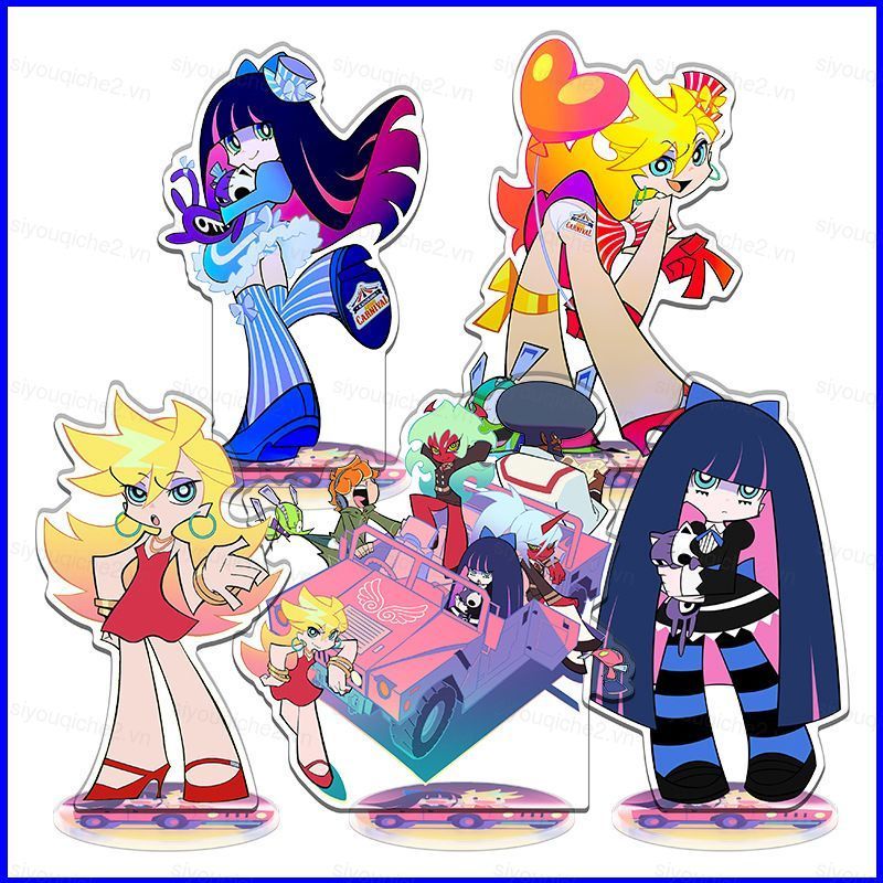 SV Mới PANTY & STOCKING Với GARTER Tấm Đứng Acrylic Tấm Đứng Ký Anime Trang Trí VS