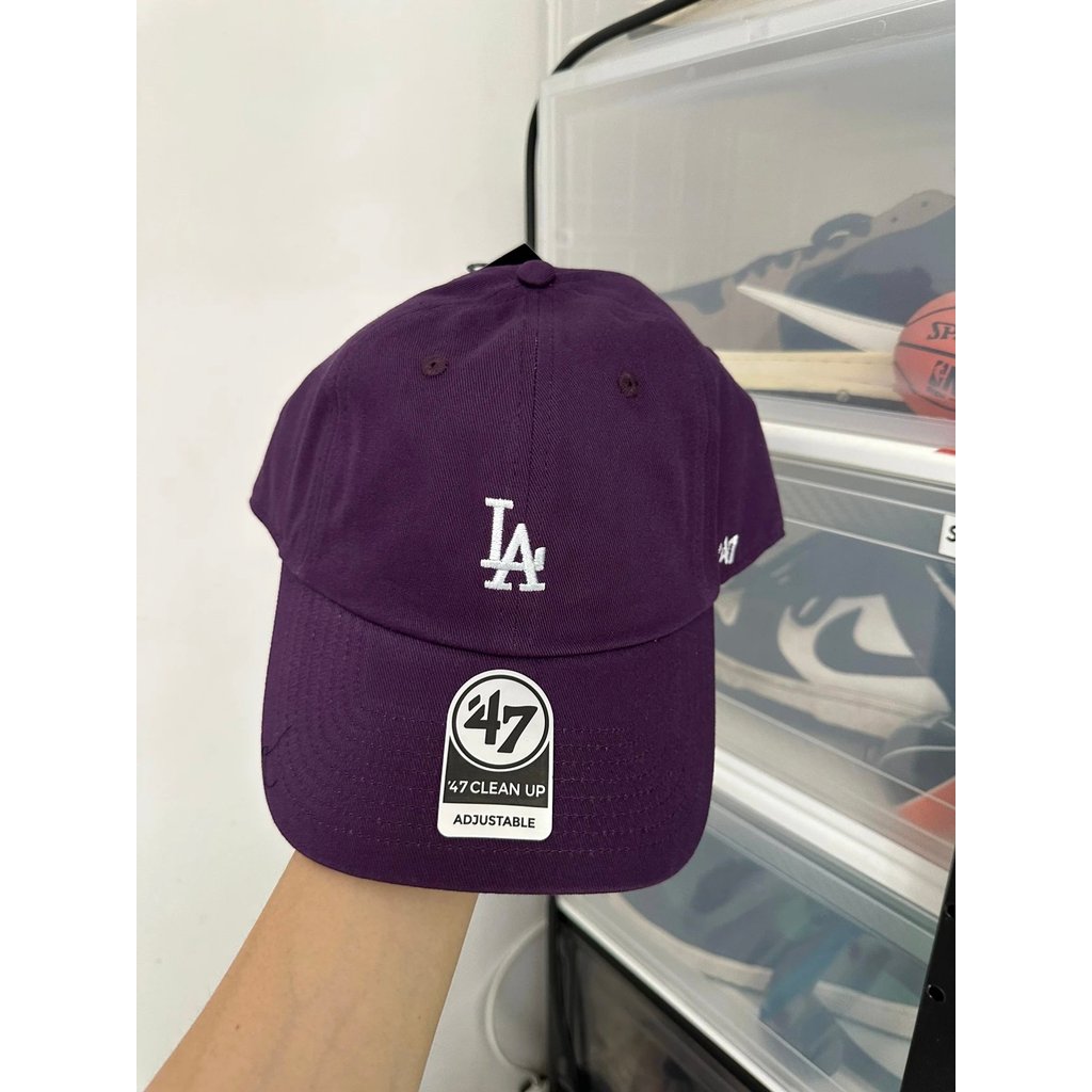 Mũ bóng chày màu tím 47brand Mũ mềm Mũ cổ điển Mũ đôi