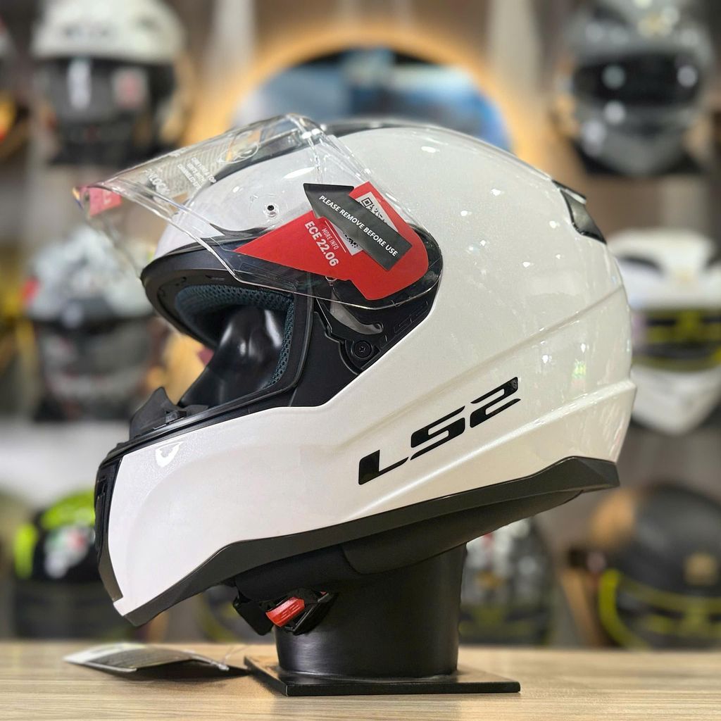 Mũ Fullface LS2 FF353 Trắng Bóng Đạt Chuẩn ECE 22.06 Chính Hãng LS2.