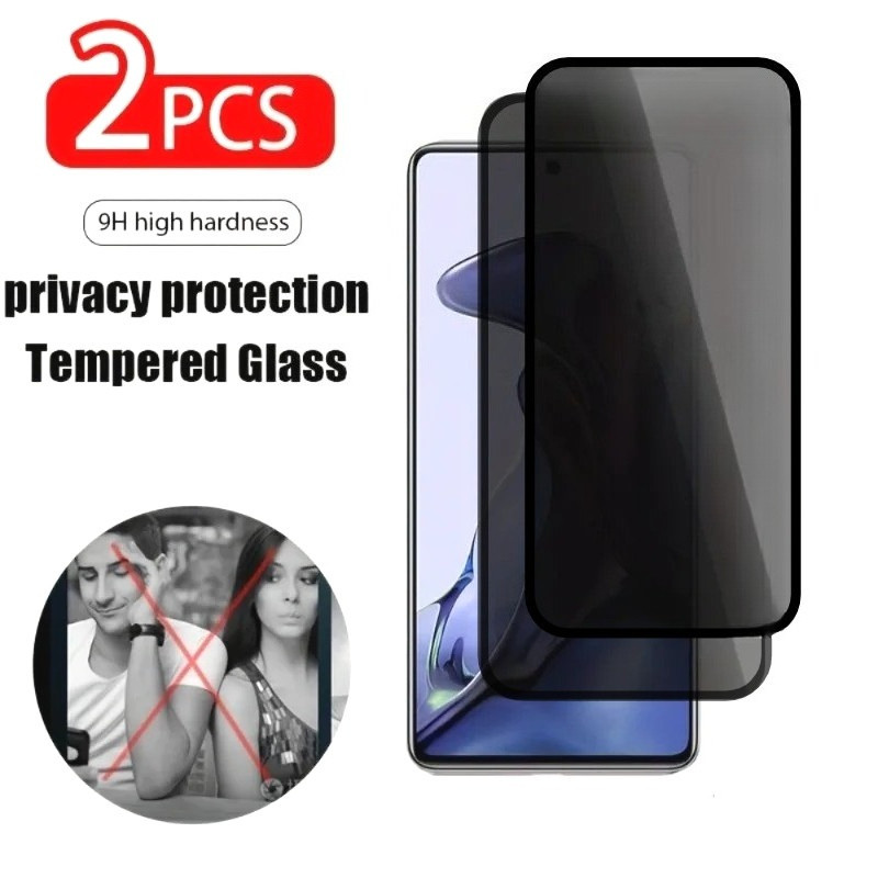 1-2 Chiếc Kính Cường Lực Cạnh Đen Cho HTC U23Pro U23 U20 5G Pro Chống Gián Điệp Bảo Vệ Màn Hình Điện