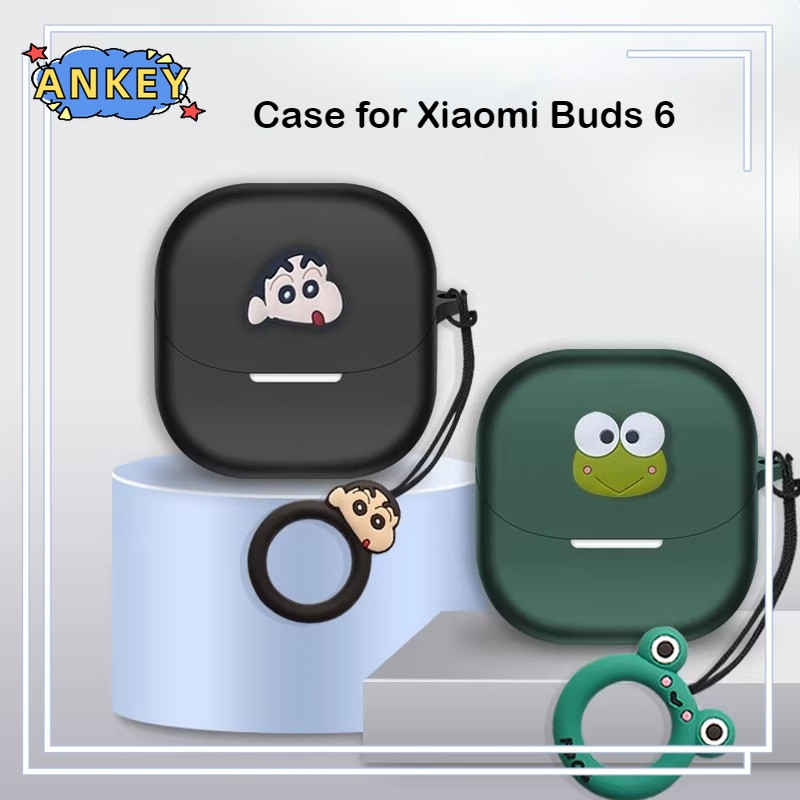 for Xiaomi Buds 6 Case Protective Earphone Cover Mickey pattern Ring Anti-fall Soft Silicone Wireles