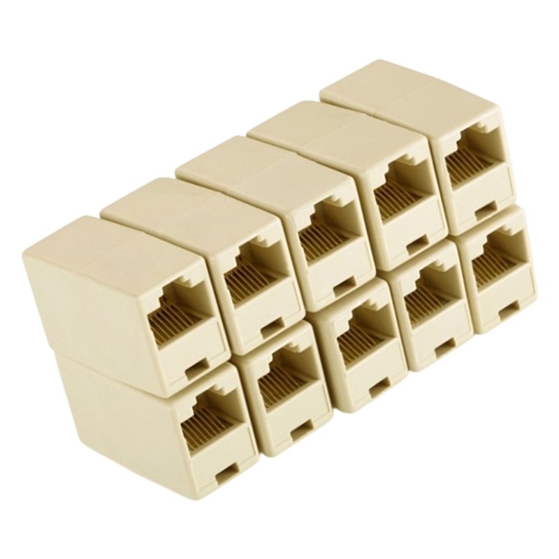 Zzz 10 Cái Mạng Ethernet Lan Cable Joiner Connector Extender Plug Thay thế
