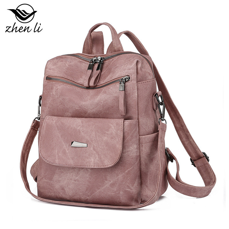 Authentic women's bag, large capacity, cross-border women's casual backpack, vintage women's backpac