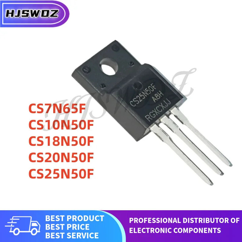 10 Cái / lốc Mới CS7N65F CS10N50F CS18N50F CS20N50F CS25N50F TO-220F MOS FET Ống hiệu ứng trường Còn