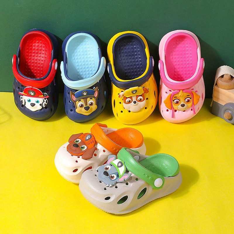 Hoạt Hình Dễ Thương Dép Sandal CreamHouse Barking Team EVA Siêu Nhẹ Trẻ Em Lỗ Giày Đi Biển NI3J