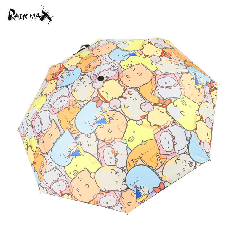 Sumikkogurashi Anime Tự Động Mưa Hoặc Mưa Ô Trẻ Em Dễ Thương Gấp Ô Che Nắng Ô Nam Nữ