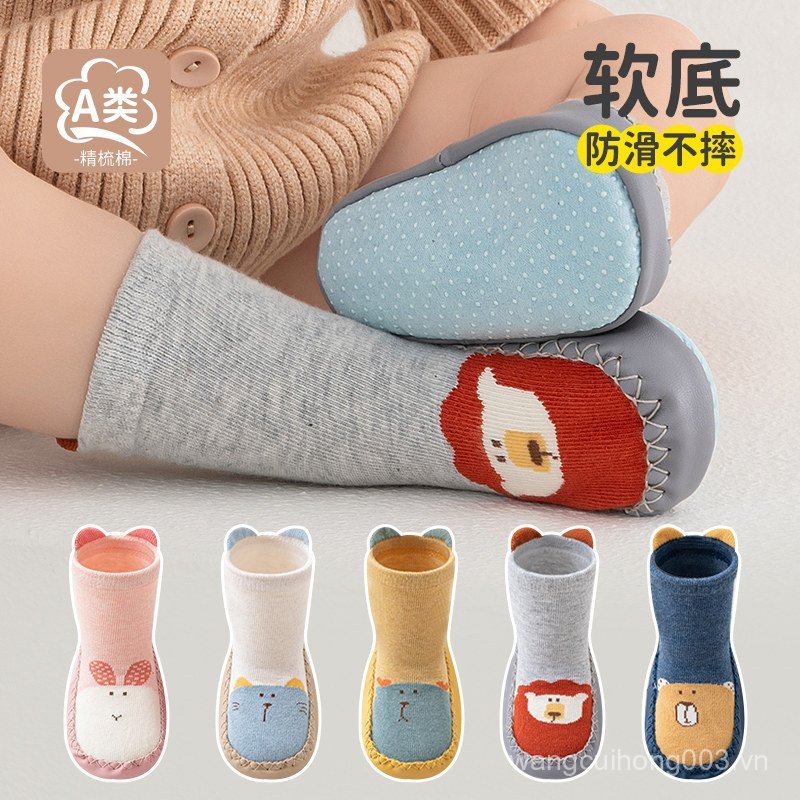 Giày Cho Bé Tất Sàn Chống Trơn Trượt 0-1 Tuổi Giày Cho Bé Tất G2B0