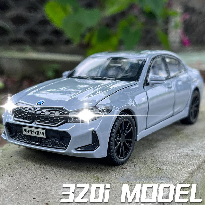 1: 32 BMW 320i THE 3 G20 2023 Hợp Kim Mô Hình Xe Ô Tô Đồ Chơi Diecasts Đúc Âm Thanh Và Ánh Sáng Xe Đ