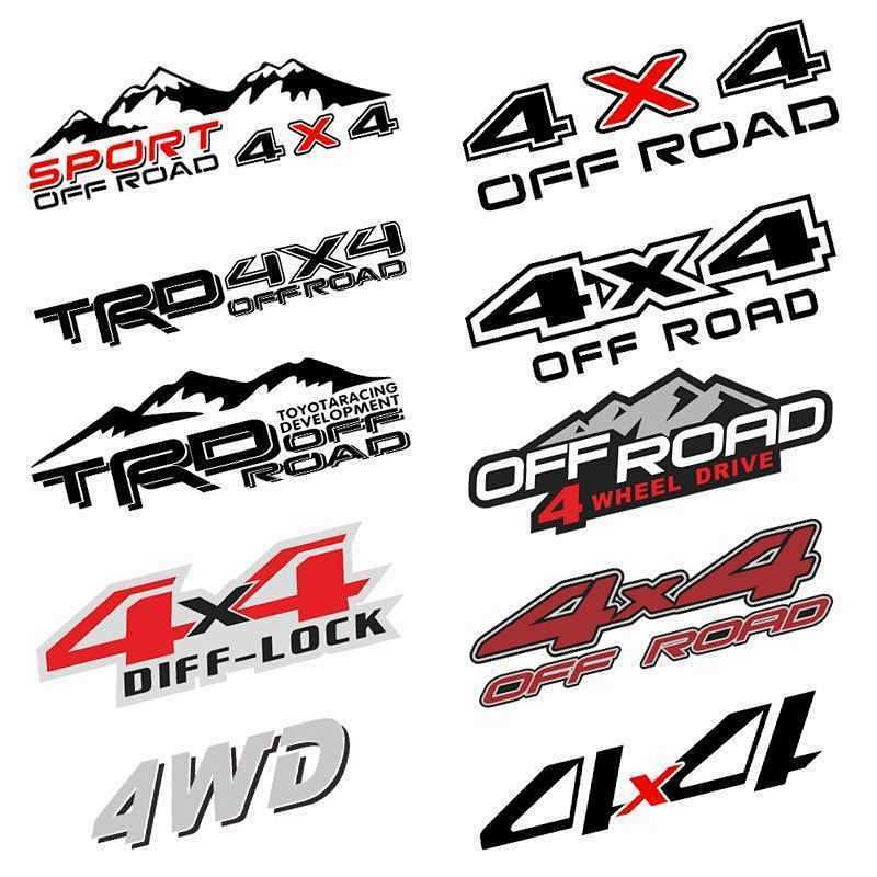 4 X4 Car Stickers Latte Art Raptor Tantu off-Road Pajero Four-Wheel Drive Special Decoration 9hx0