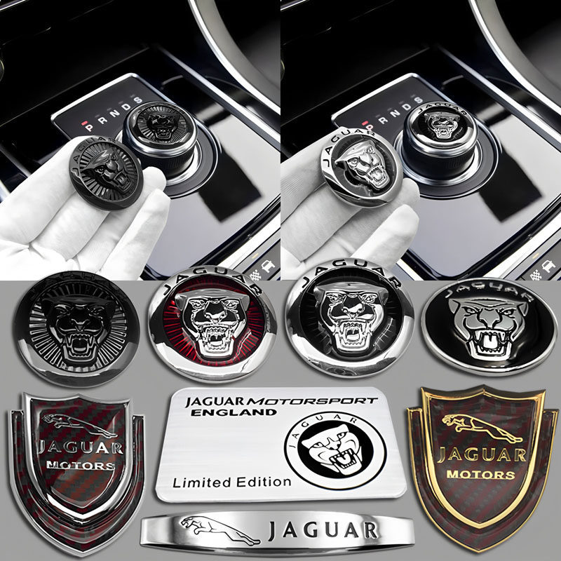 Logo xe nội thất Jaguar FPACE / FTYPE / XEL / XFL / XJ Sửa đổi Logo điều khiển trung tâm Cửa sổ Logo