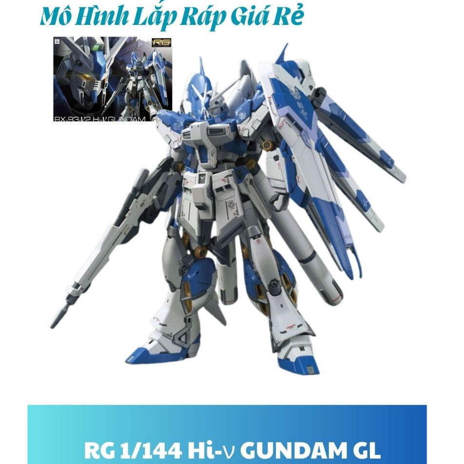 HT ShopX- Mô Hình Lắp Ráp RG 1/144 Hi-ν Hi Nu GL tặng decal