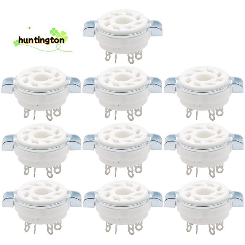 10 Chiếc Khung Xe Gắn 8 Pin K8A Octal Gốm Ống Ổ Cắm Cho KT88 KT66 6SN7 5AR4 GZ34 5881 6V6 5U4G 6550 