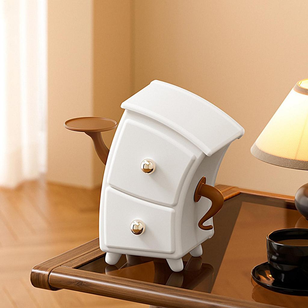 Desktop Storage with Drawer Hair Accessories Organization Desk Decor Drawer Organizer for Apartment 