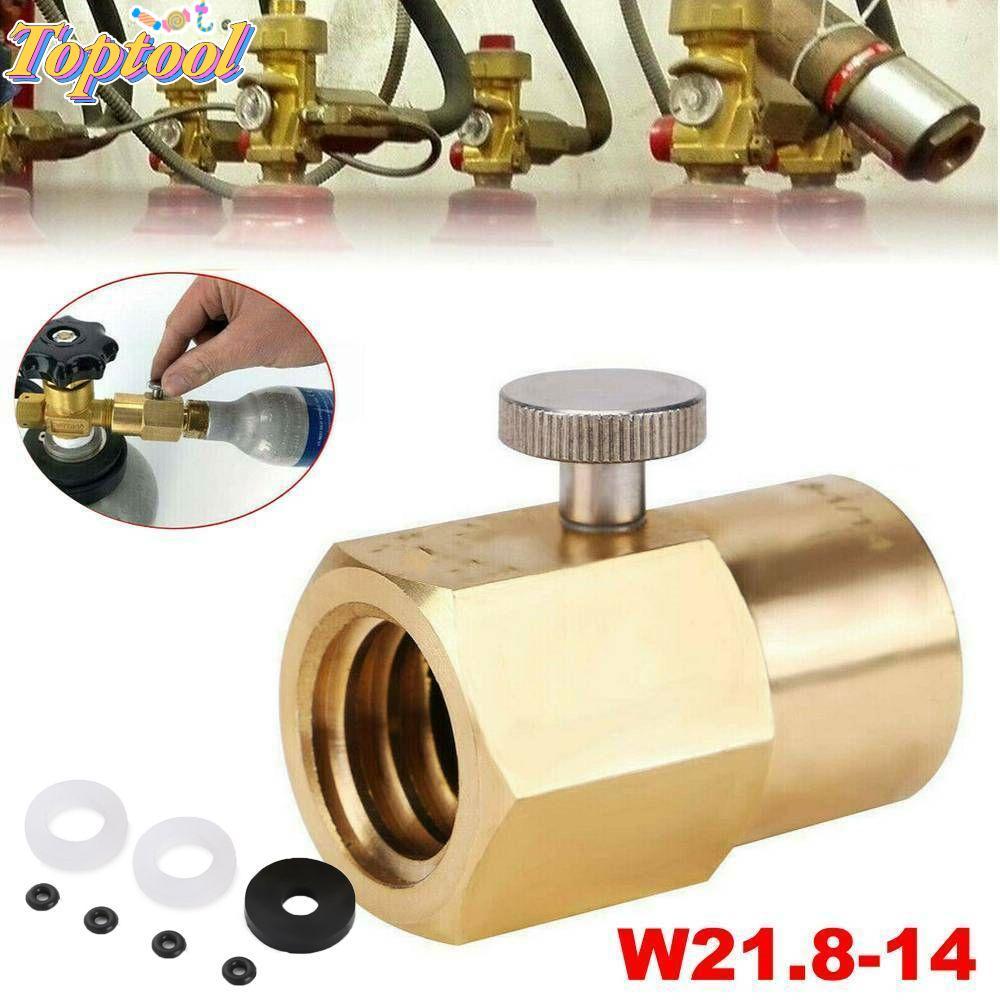 TOPTOOL CO2 Adapter Homebrew Connector Kit Bộ chuyển đổi nạp lại xi lanh xe tăng cho Sodastream