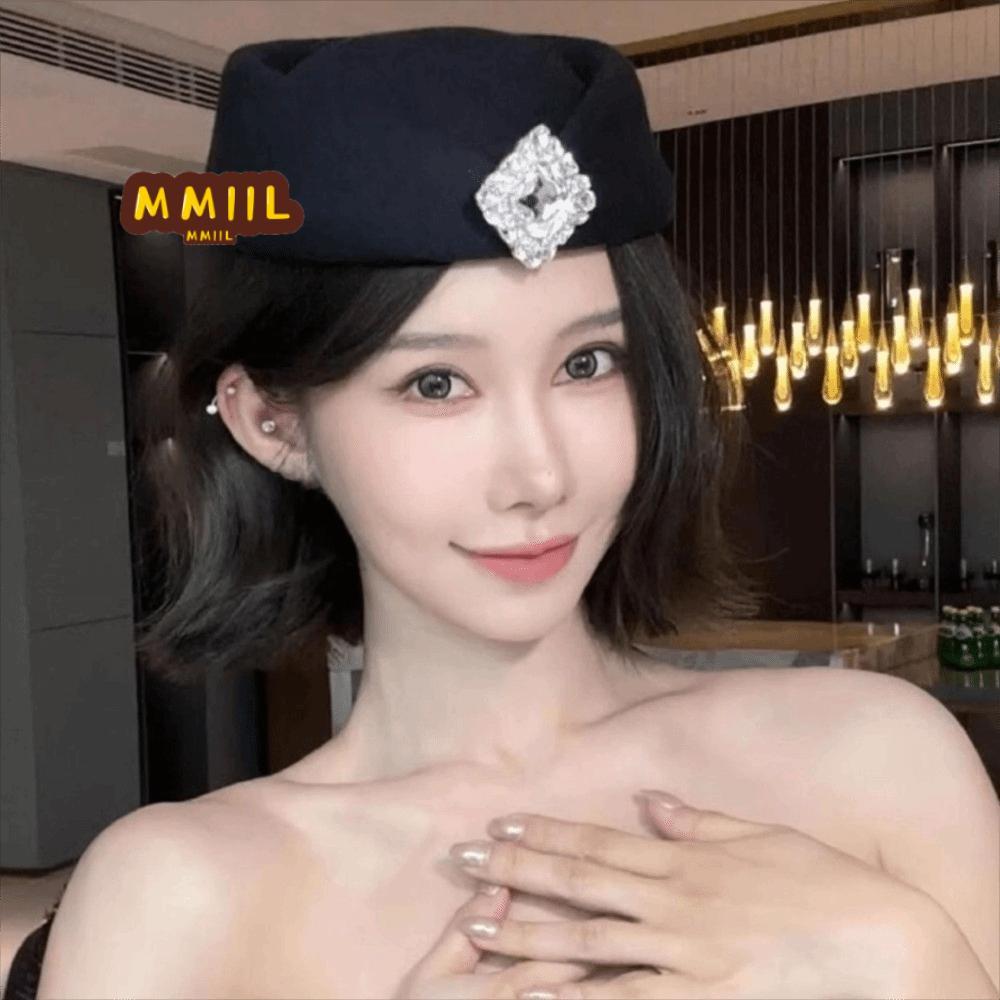 Mũ topper HIFUN phong cách Anh Quốc, đính đá đẹp mắt