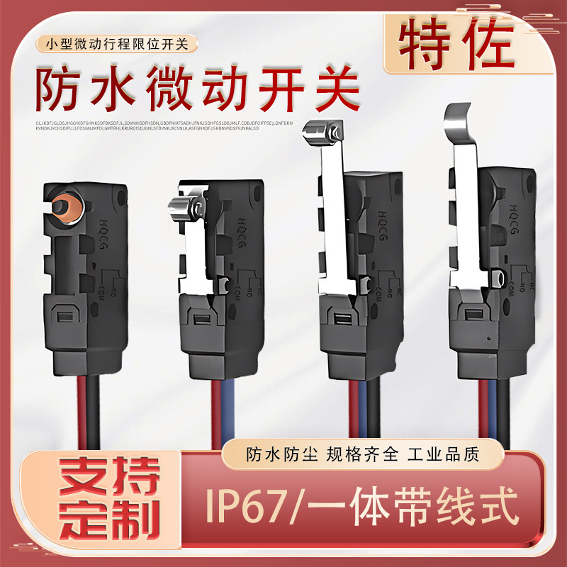 Công tắc giới hạn đột quỵ siêu chuyển động nhỏ chống nước D2VW-5L1A-5L2A-1M-2M Công tắc nút nhấn con