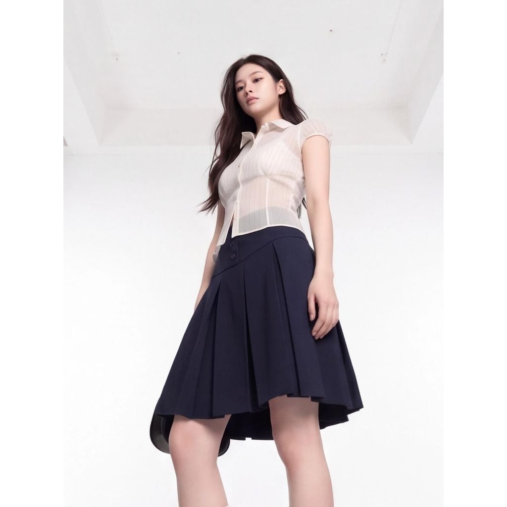 Chân Váy Xếp Ly Nhật Bản – Vibe Nữ Sinh, Dáng Lửng Tới Gối, Form Chuẩn Trend THELSTUDIOS | BigBuy360 - bigbuy360.vn