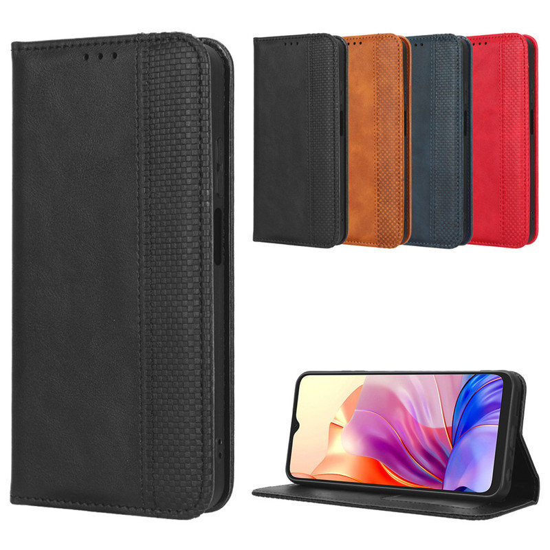 Thích hợp cho Lingdu Blackview OSCAL C80 Vỏ Điện Thoại Thẻ Từ Lật Điện Thoại Da Ngoại Thương C80