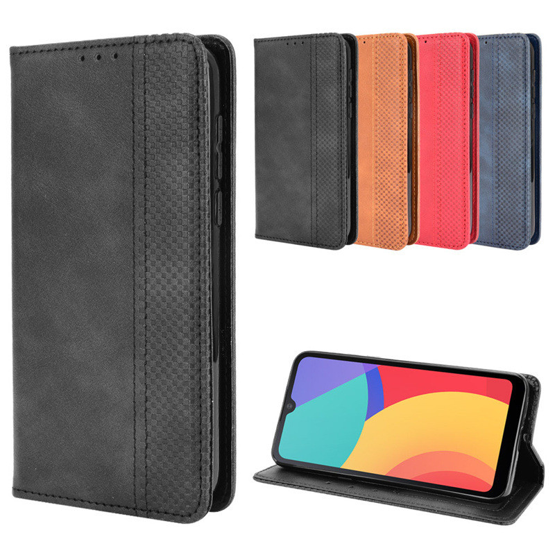 Alcatel Alcatel Alcatel 1L 2021 Vỏ Điện Thoại Đựng Thẻ Vỏ Bảo Vệ Điện Thoại Da Từ Flip Cover
