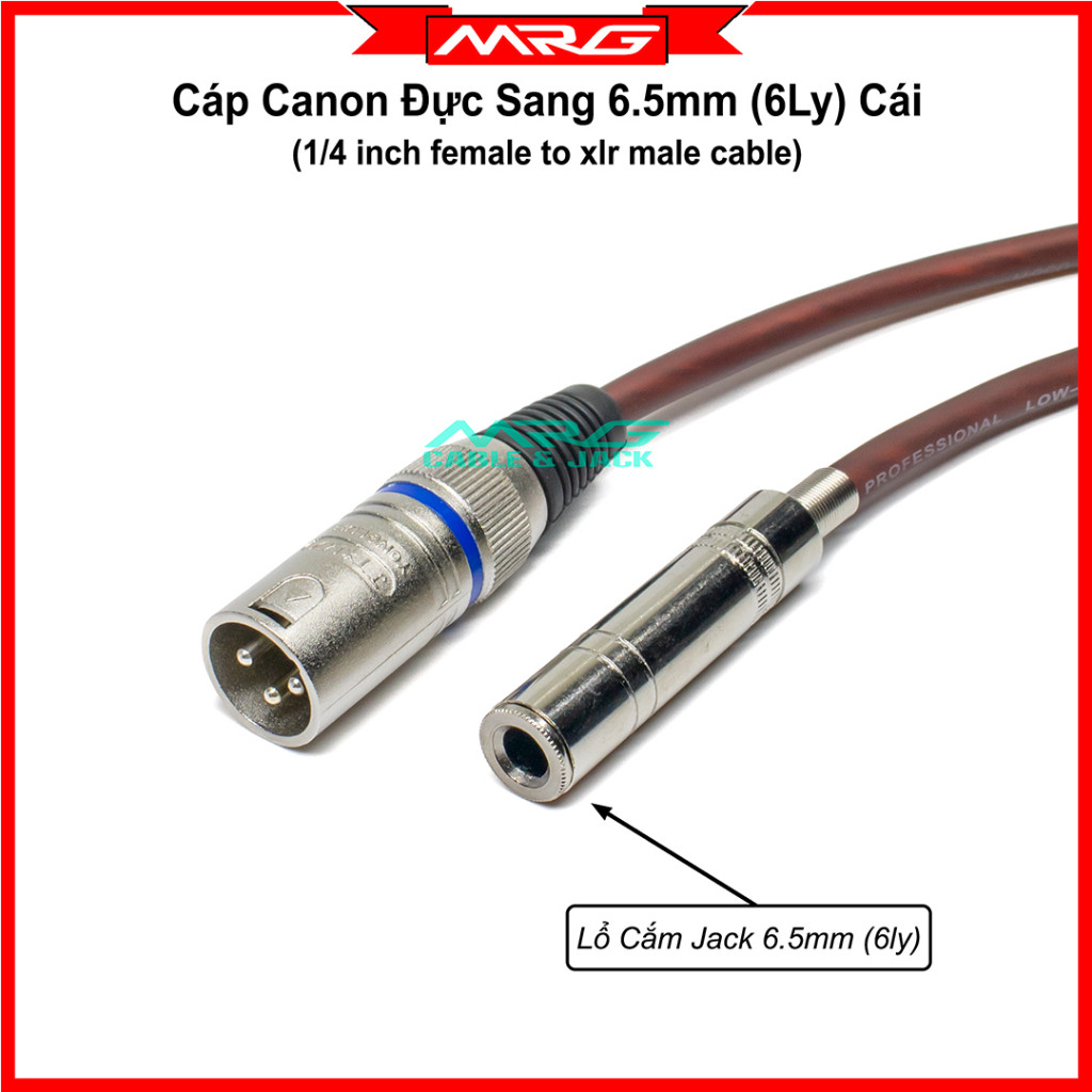 Dây Canon Đực Ra 6ly Cái - MrG