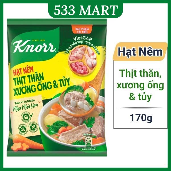 [170G] Hạt nêm Knorr thịt thăn, xương ống và tủy gói 170g